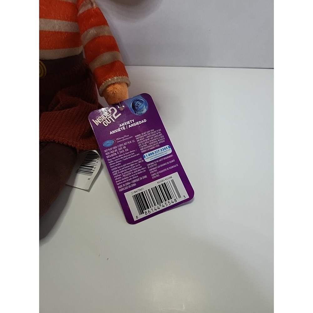 2025 Disney Pixar Movie Inside Out 2 Character Anxiety‎ Plush Stuffed 15" Doll - Picture 4 of 6